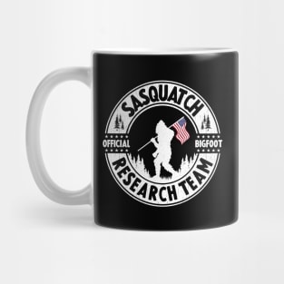 Bigfoot Research Team Sasquatch American Fkag Mug